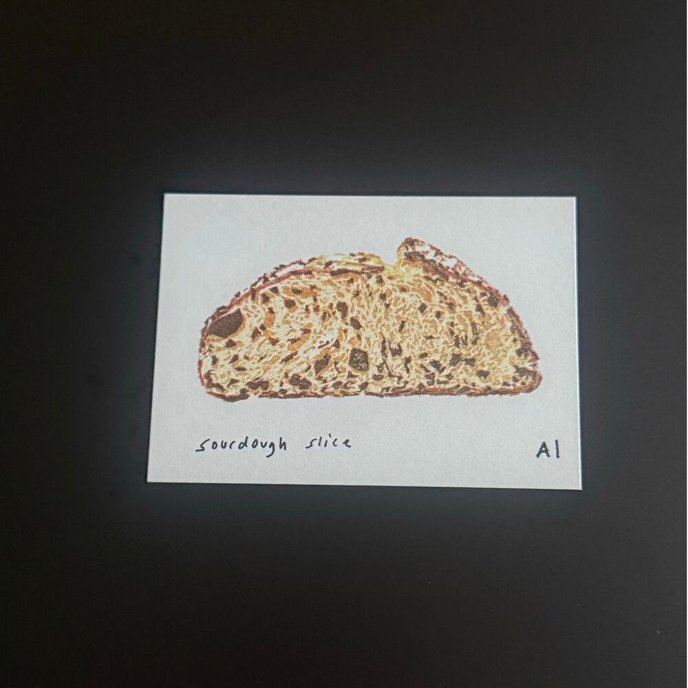 Anastasia Inciardi Mini Prints Sourdough Slice Print